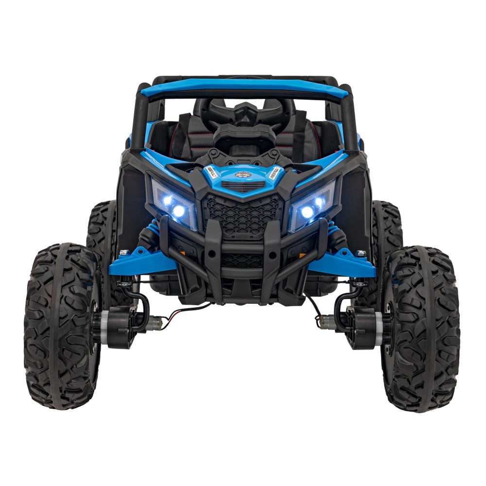 JOKO Elektrické autíčko Buggy ATV Defend 4x4, kožené sedadlo, penové kolesá, modré