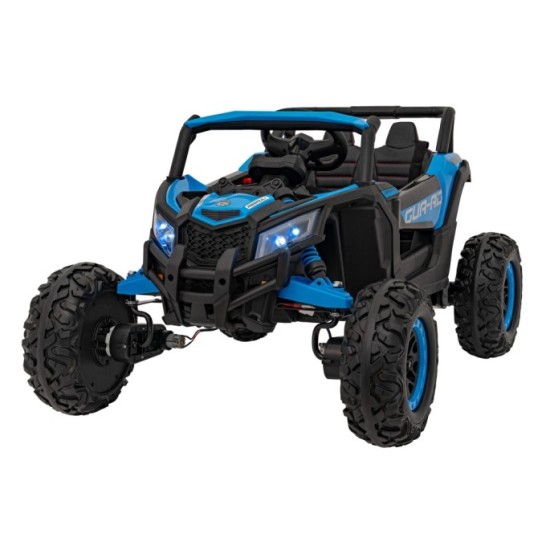 JOKO Elektrické autíčko Buggy ATV Defend 4x4, kožené sedadlo, penové kolesá, modré