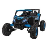 JOKO Elektrické autíčko Buggy ATV Defend 4x4, kožené sedadlo, penové kolesá, modré