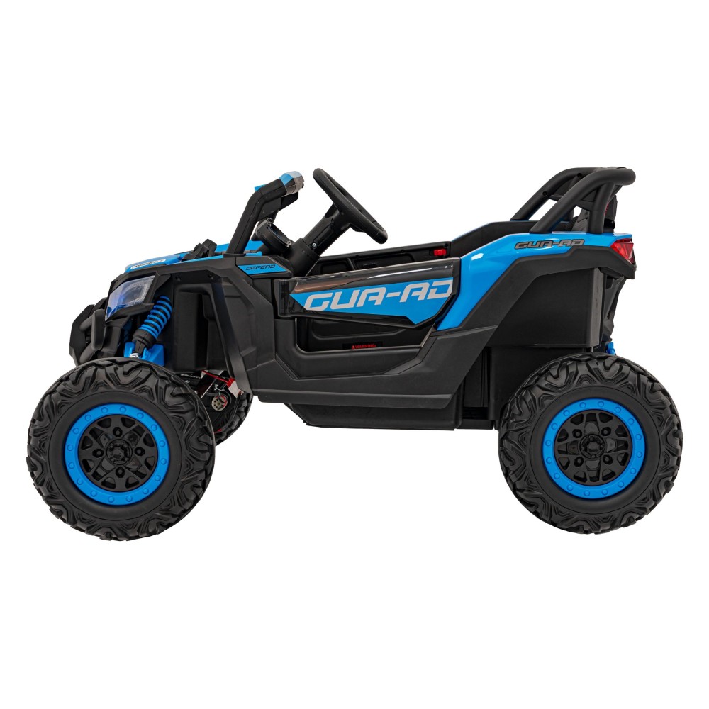 JOKO Elektrické autíčko Buggy ATV Defend 4x4, kožené sedadlo, penové kolesá, modré