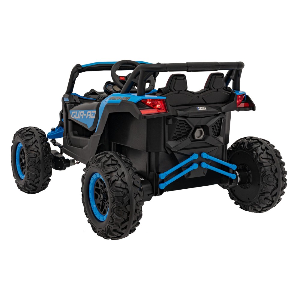 JOKO Elektrické autíčko Buggy ATV Defend 4x4, kožené sedadlo, penové kolesá, modré