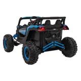 JOKO Elektrické autíčko Buggy ATV Defend 4x4, kožené sedadlo, penové kolesá, modré