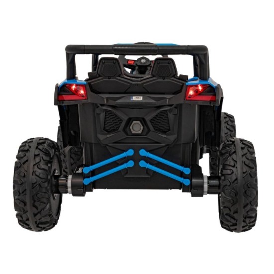 JOKO Elektrické autíčko Buggy ATV Defend 4x4, kožené sedadlo, penové kolesá, modré
