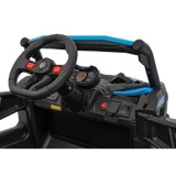 JOKO Elektrické autíčko Buggy ATV Defend 4x4, kožené sedadlo, penové kolesá, modré