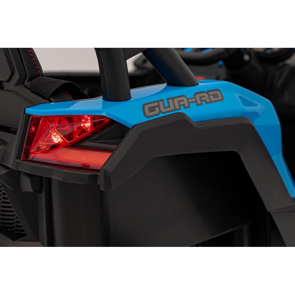 JOKO Elektrické autíčko Buggy ATV Defend 4x4, kožené sedadlo, penové kolesá, modré
