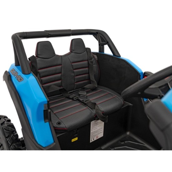 JOKO Elektrické autíčko Buggy ATV Defend 4x4, kožené sedadlo, penové kolesá, modré