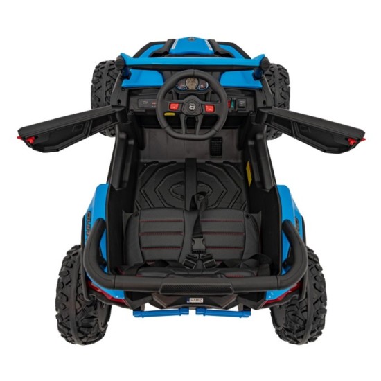 JOKO Elektrické autíčko Buggy ATV Defend 4x4, kožené sedadlo, penové kolesá, modré