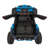 JOKO Elektrické autíčko Buggy ATV Defend 4x4, kožené sedadlo, penové kolesá, modré