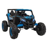 JOKO Elektrické autíčko Buggy ATV Defend 4x4, kožené sedadlo, penové kolesá, modré