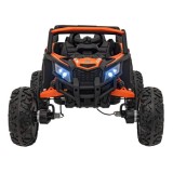 JOKO Elektrické autíčko Buggy ATV Defend 4x4, kožené sedadlo, penové kolesá, oranžové