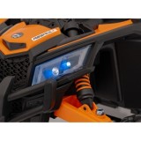 JOKO Elektrické autíčko Buggy ATV Defend 4x4, kožené sedadlo, penové kolesá, oranžové