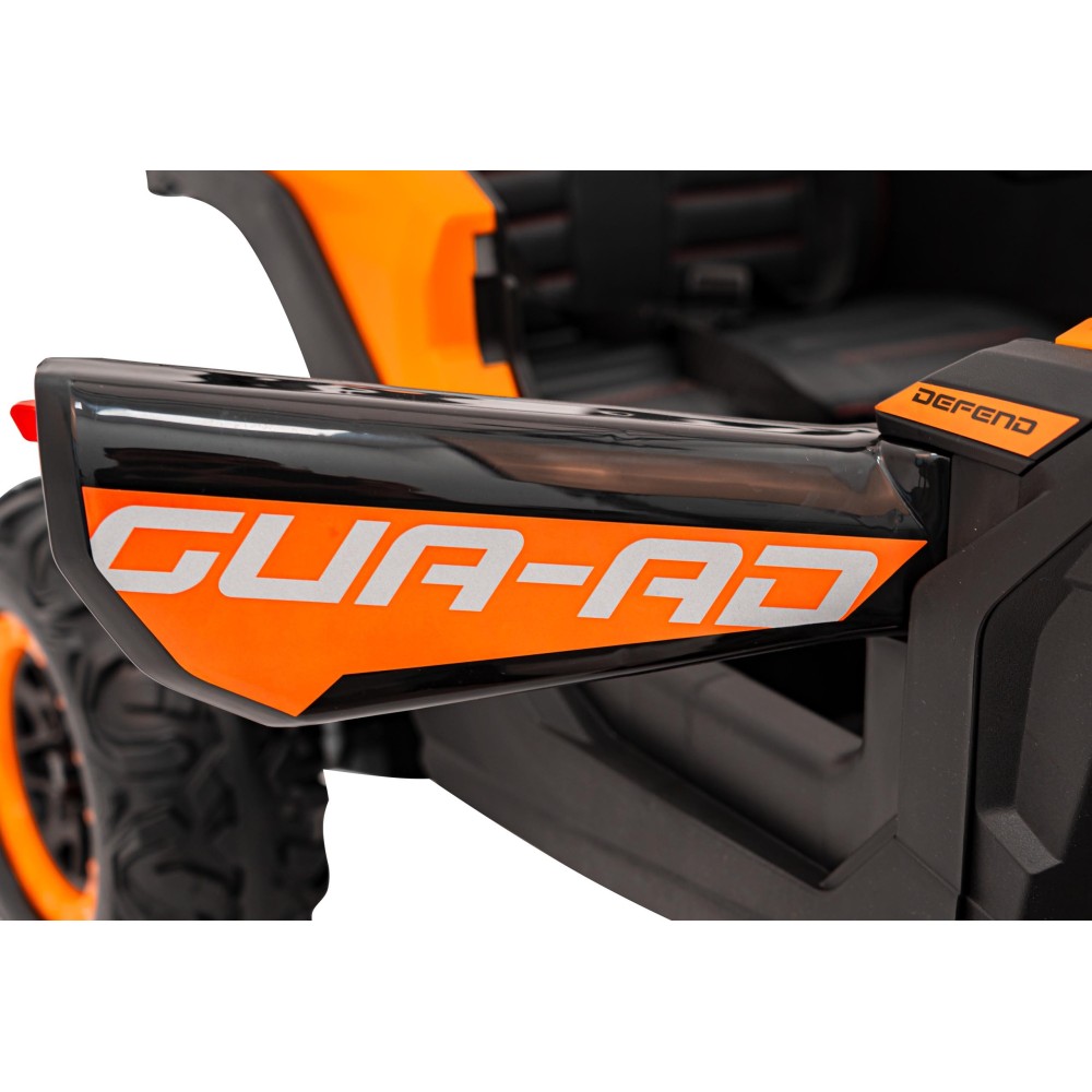 JOKO Elektrické autíčko Buggy ATV Defend 4x4, kožené sedadlo, penové kolesá, oranžové