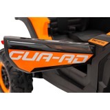 JOKO Elektrické autíčko Buggy ATV Defend 4x4, kožené sedadlo, penové kolesá, oranžové