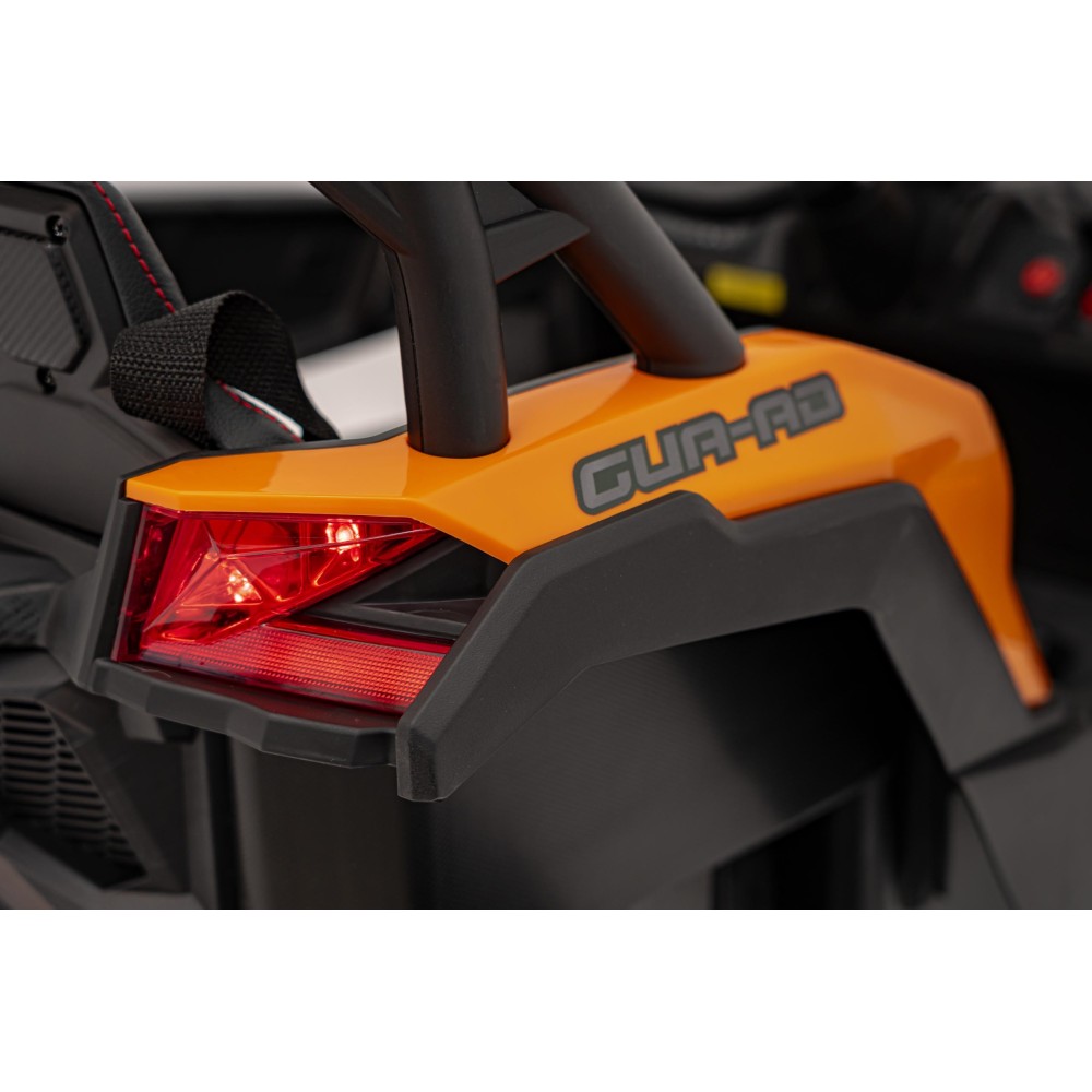 JOKO Elektrické autíčko Buggy ATV Defend 4x4, kožené sedadlo, penové kolesá, oranžové