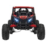 JOKO Elektrické autíčko Buggy ATV Defend 4x4, kožené sedadlo, penové kolesá, červené