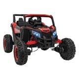 JOKO Elektrické autíčko Buggy ATV Defend 4x4, kožené sedadlo, penové kolesá, červené