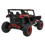 JOKO Elektrické autíčko Buggy ATV Defend 4x4, kožené sedadlo, penové kolesá, červené