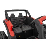 JOKO Elektrické autíčko Buggy ATV Defend 4x4, kožené sedadlo, penové kolesá, červené