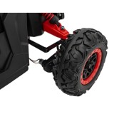 JOKO Elektrické autíčko Buggy ATV Defend 4x4, kožené sedadlo, penové kolesá, červené