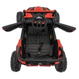 JOKO Elektrické autíčko Buggy ATV Defend 4x4, kožené sedadlo, penové kolesá, červené
