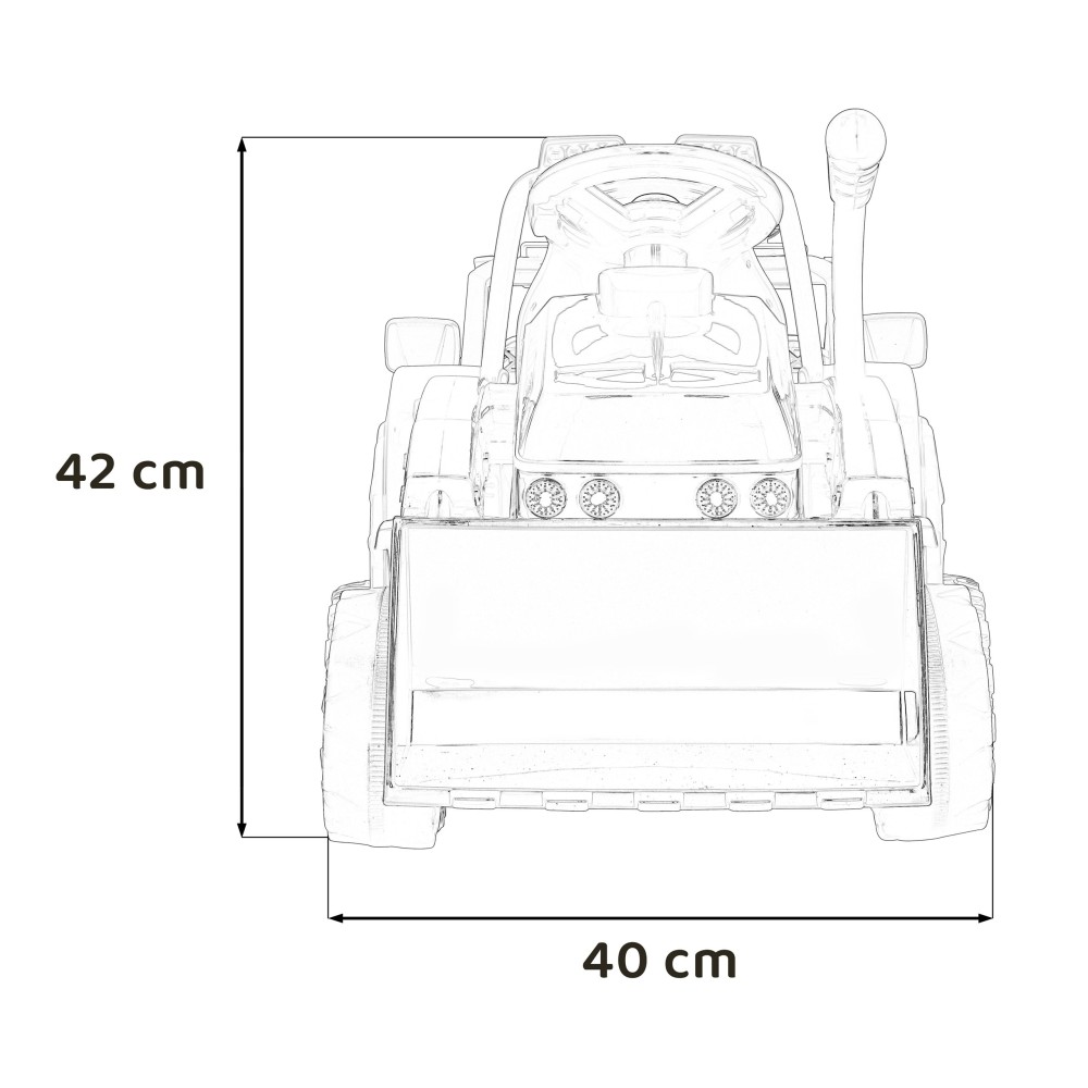 JOKO Elektrický traktor G320, žltý