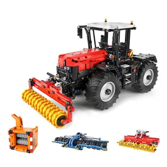 Mould King RC Technická Stavebnica Traktor 2716ks 4v1 + poľnohospodárske stroje na Diaľkové ovládanie Dual Mode Control