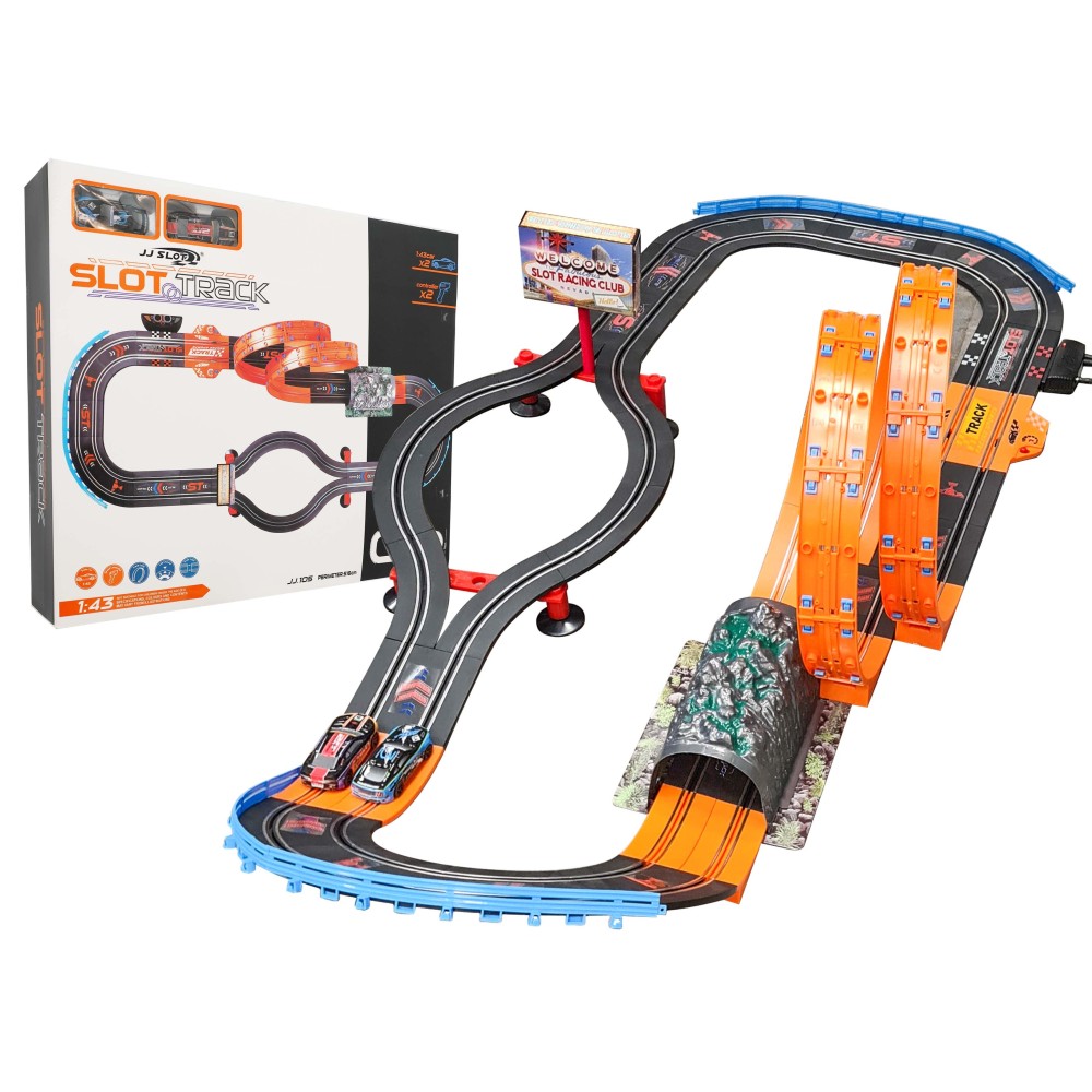 JOKO RC Autodráha MEGA Racing Track RACER 516 cm + 2 autíčka MEGA Racing Track RACER 1:43