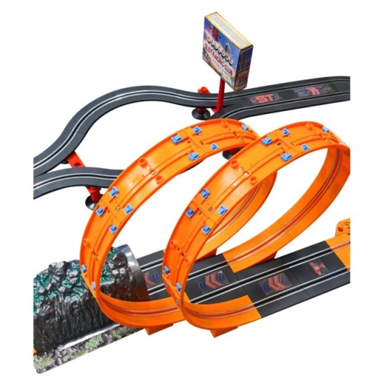JOKO RC Autodráha MEGA Racing Track RACER 516 cm + 2 autíčka MEGA Racing Track RACER 1:43