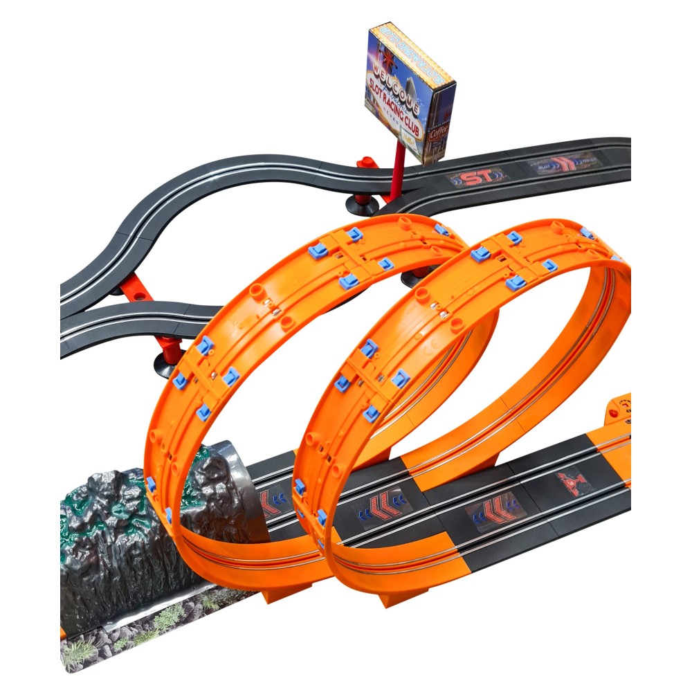 JOKO RC Autodráha MEGA Racing Track RACER 516 cm + 2 autíčka MEGA Racing Track RACER 1:43