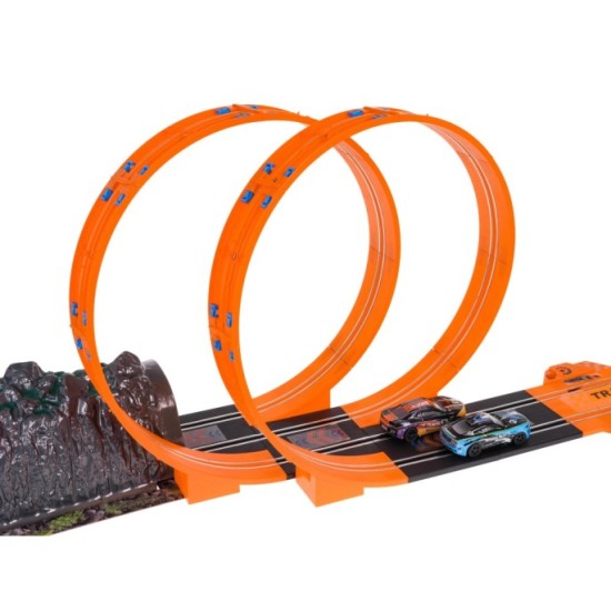 JOKO RC Autodráha MEGA Racing Track RACER 516 cm + 2 autíčka MEGA Racing Track RACER 1:43