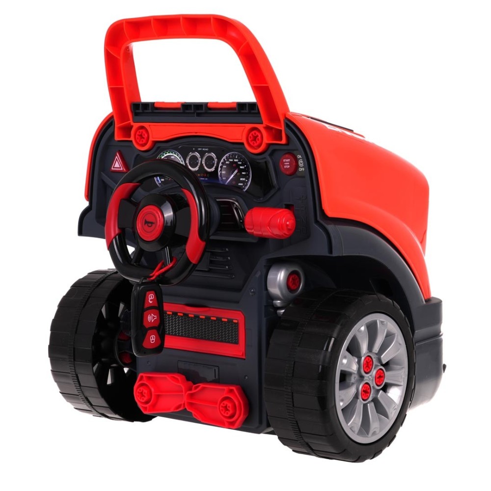 JOKO MOTOR Master Autodielňa Sada Malého Automechanika Auto Jeep Off-Road s volantom, so svetlom a zvukom, auto na učenie opravo