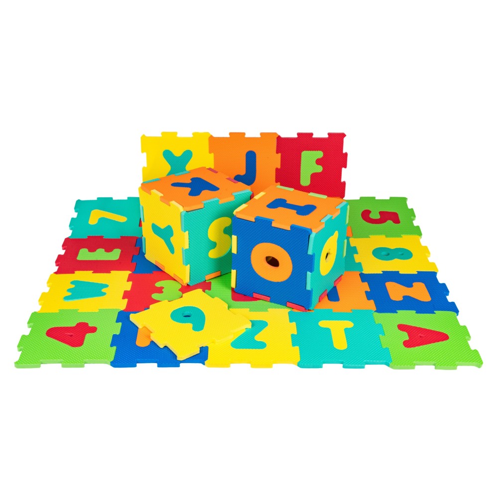 JOKO Detské Penové Puzzle Abeceda a Čísla 36ks