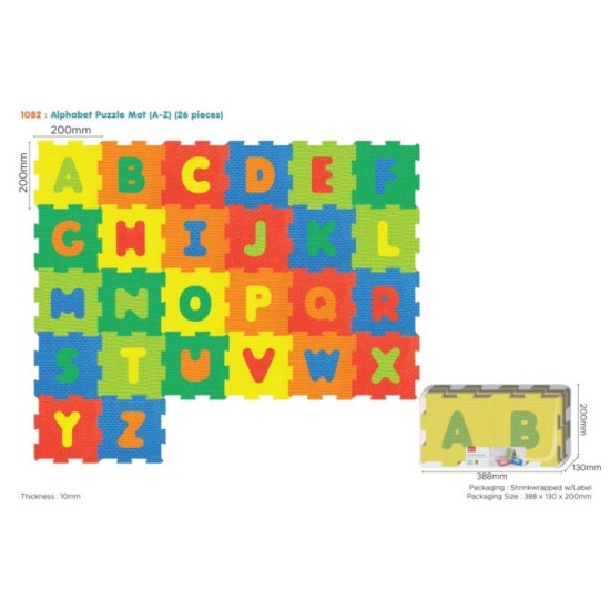 JOKO Detské Penové Puzzle Abeceda a Čísla 26ks