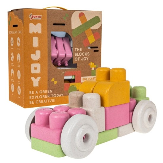 Sunta Mijoy BIO Bezpečné kocky pre najmenších 43ks NON-Toxic 25% ryžová šupka