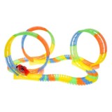 JOKO Fluor Svietiaca Autodráha variabilná 148ks 468cm + Auto s LED svetlom na batérie