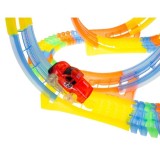 JOKO Fluor Svietiaca Autodráha variabilná 148ks 468cm + Auto s LED svetlom na batérie