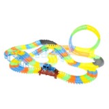 JOKO FLUOR Svietiaca dráha 446 cm s autíčkom s LED svetlom 227ks