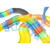 JOKO FLUOR Svietiaca dráha 446 cm s autíčkom s LED svetlom 227ks