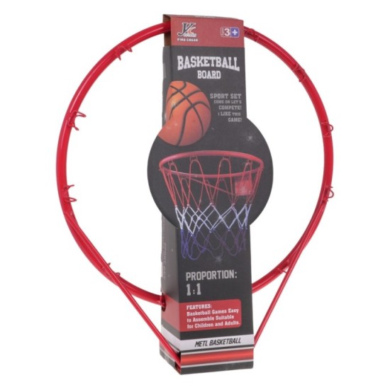 JOKO Sada Basketbalový kôš s loptou + skrutky na upevnenie