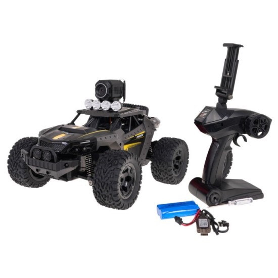 JOKO RC Kovové Auto Jeep MEGA Crawler PIONEER 1:12 s Kamerou, na diaľkové ovládanie, rýchlosť 28km/h, Dual Mode Control, sivé