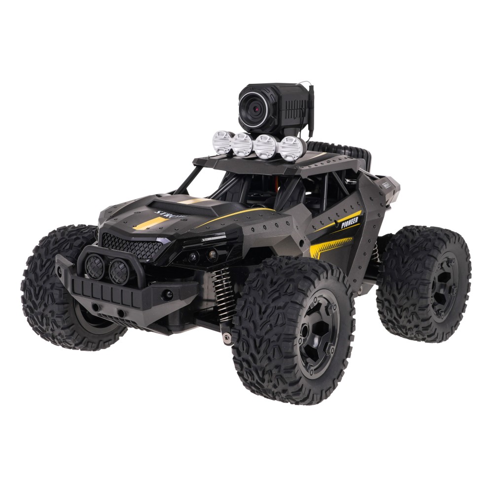 JOKO RC Kovové Auto Jeep MEGA Crawler PIONEER 1:12 s Kamerou, na diaľkové ovládanie, rýchlosť 28km/h, Dual Mode Control, sivé