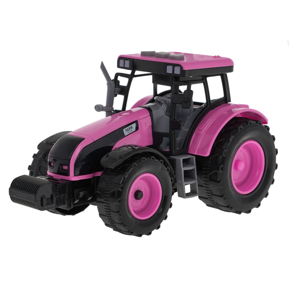 JOKO Interaktívny Traktor so svetlom a zvukom + Otváracia predná kapota, ružový