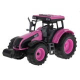 JOKO Interaktívny Traktor so svetlom a zvukom + Otváracia predná kapota, ružový