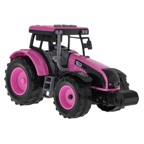 JOKO Interaktívny Traktor so svetlom a zvukom + Otváracia predná kapota, ružový