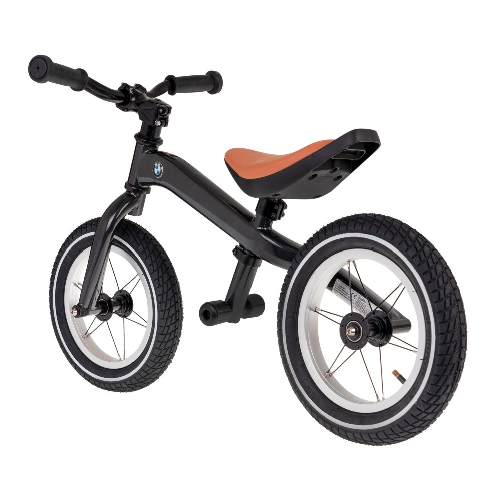 RASTAR Detské Kovové Odrážadlo BMW 12" s nafukovacími kolesami, nosnosť 45kg, tmavo sivé