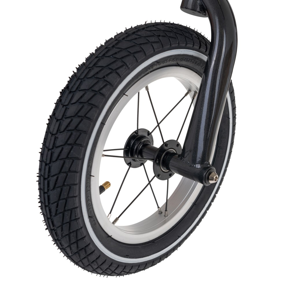 RASTAR Detské Kovové Odrážadlo BMW 12" s nafukovacími kolesami, nosnosť 45kg, tmavo sivé