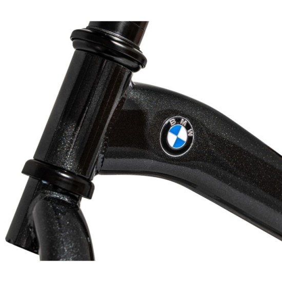 RASTAR Detské Kovové Odrážadlo BMW 12" s nafukovacími kolesami, nosnosť 45kg, tmavo sivé