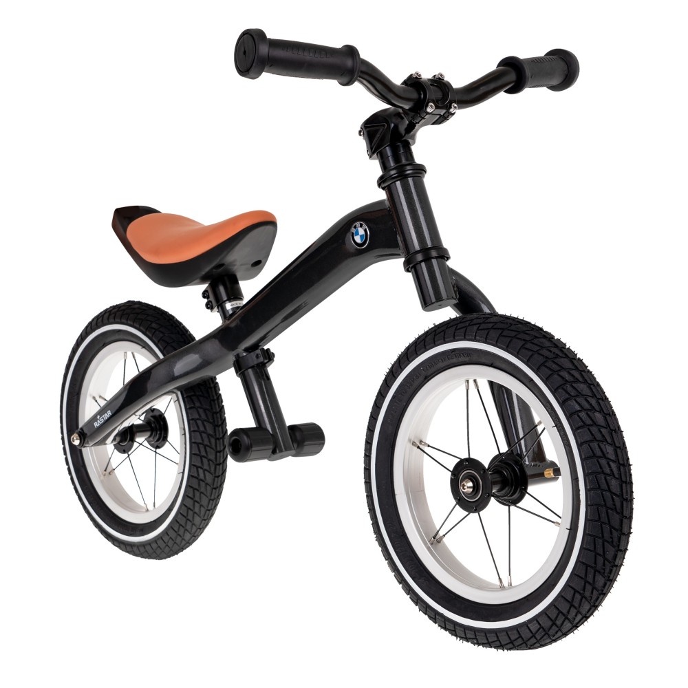 RASTAR Detské Kovové Odrážadlo BMW 12" s nafukovacími kolesami, nosnosť 45kg, tmavo sivé