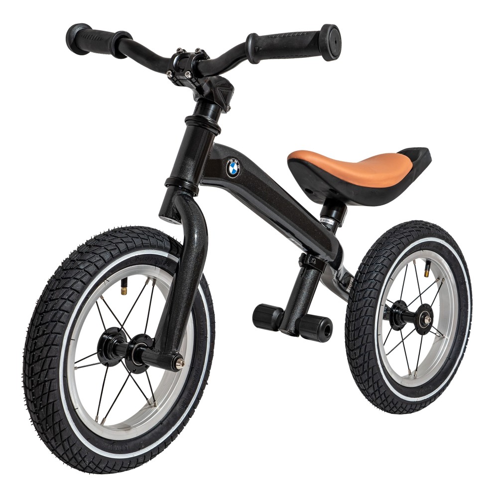 RASTAR Detské Kovové Odrážadlo BMW 12" s nafukovacími kolesami, nosnosť 45kg, tmavo sivé