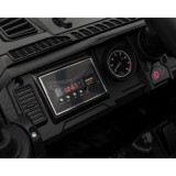 JOKO Elektrické autíčko Jeep OFF Road 4x4, penové kolesá, kožené sedadlo, FM rádio, čierne